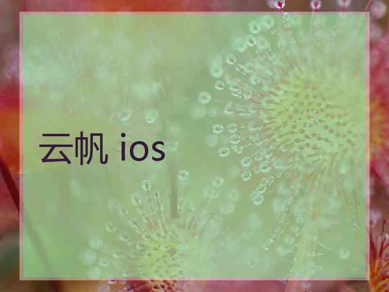 云帆 ios