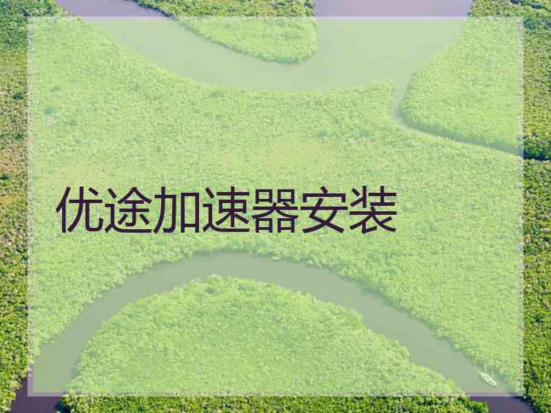 优途加速器安装