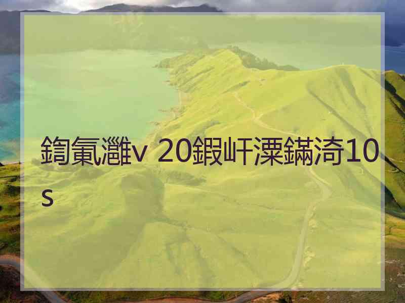 鍧氭灉v 20鍜屽潥鏋渏10s