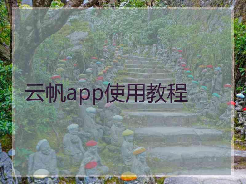云帆app使用教程