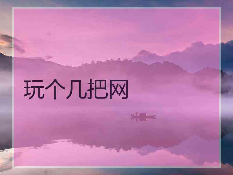 玩个几把网