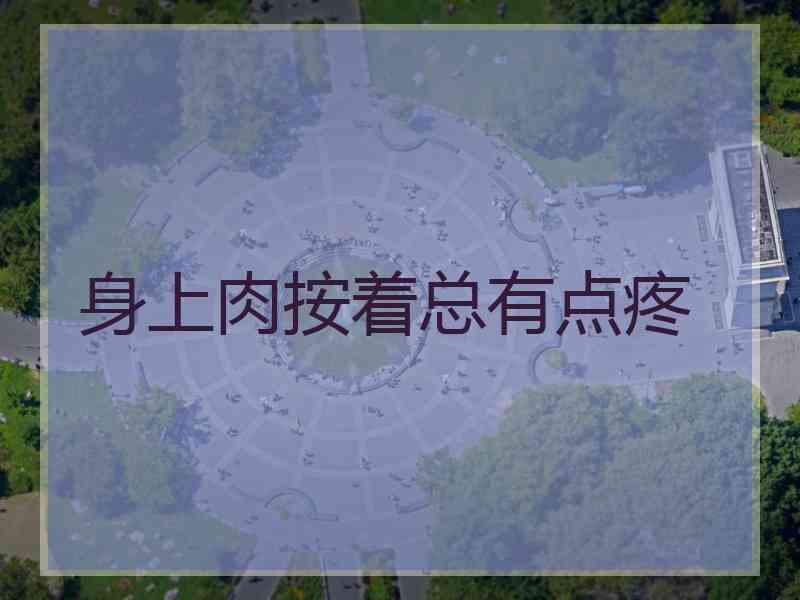 身上肉按着总有点疼