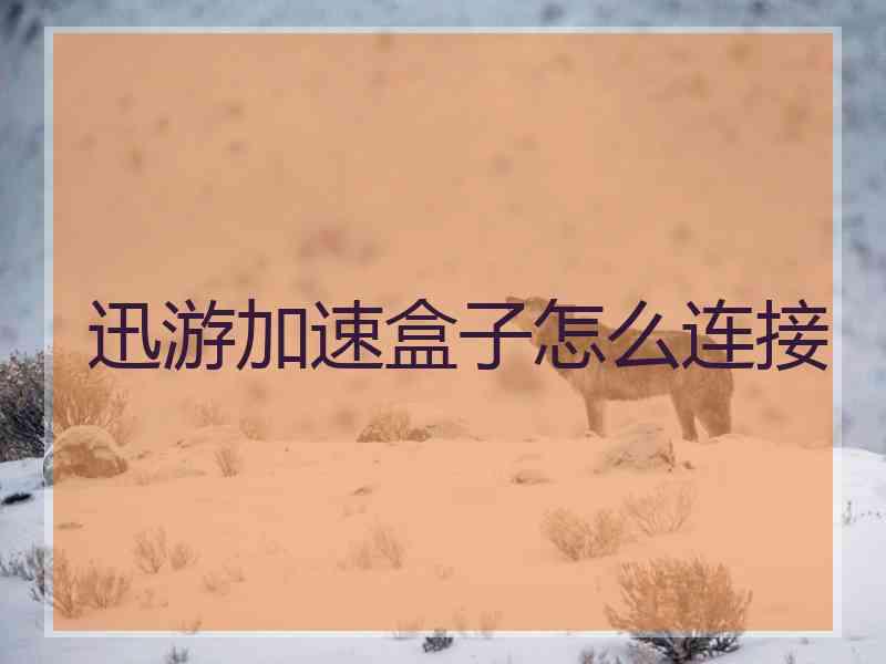 迅游加速盒子怎么连接