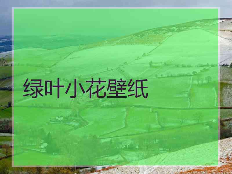 绿叶小花壁纸