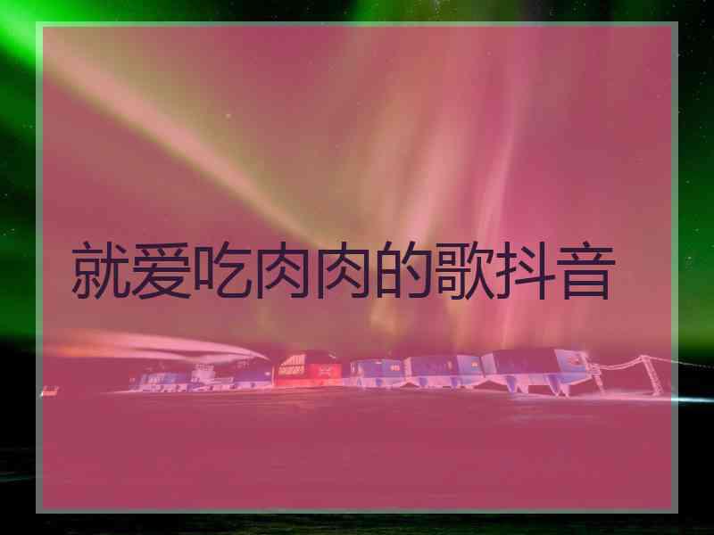 就爱吃肉肉的歌抖音