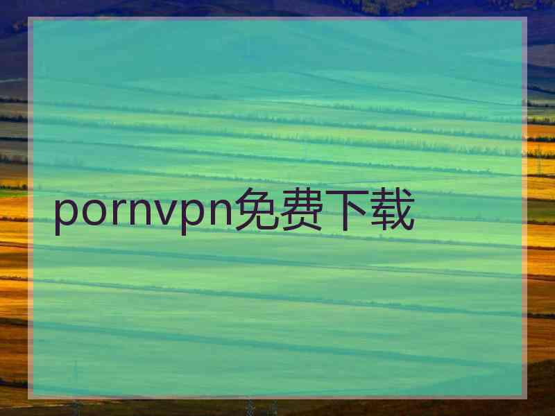 pornvpn免费下载