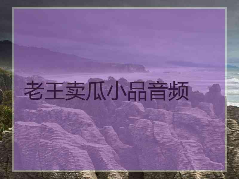 老王卖瓜小品音频