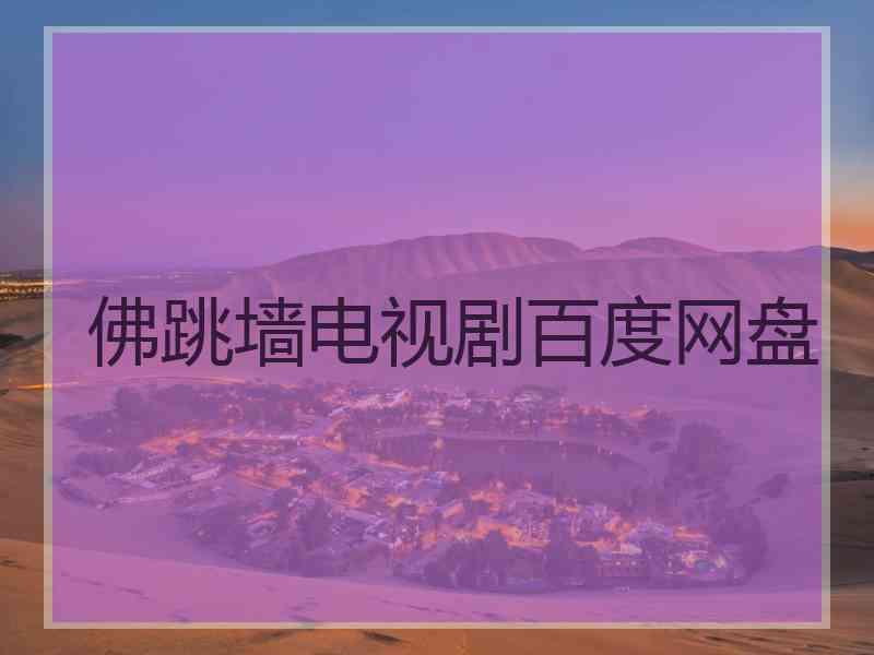 佛跳墙电视剧百度网盘