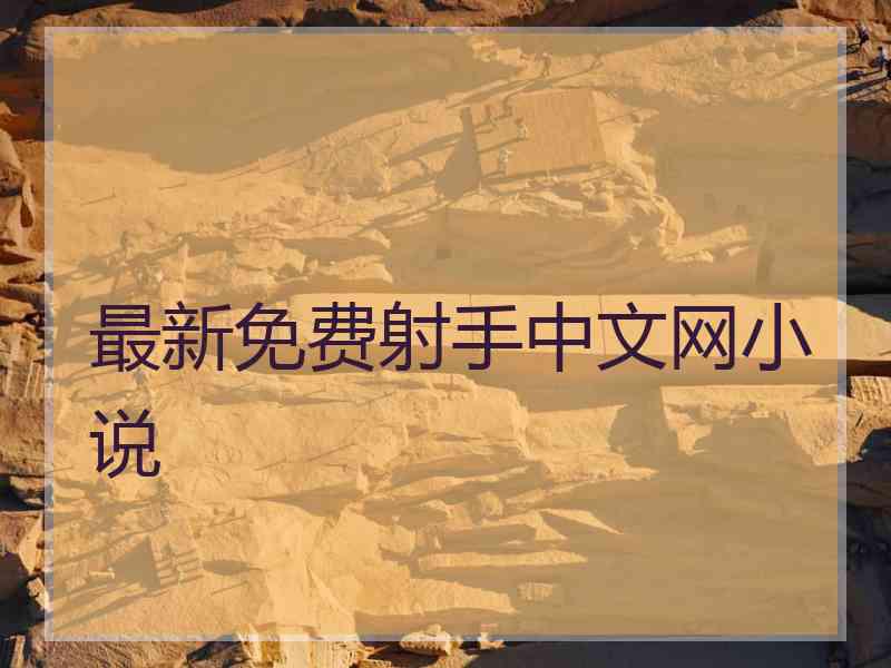 最新免费射手中文网小说