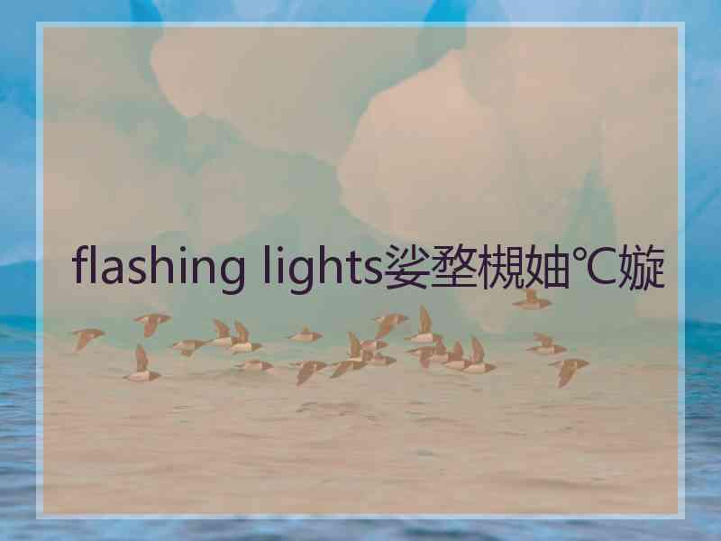 flashing lights娑堥槻妯℃嫙