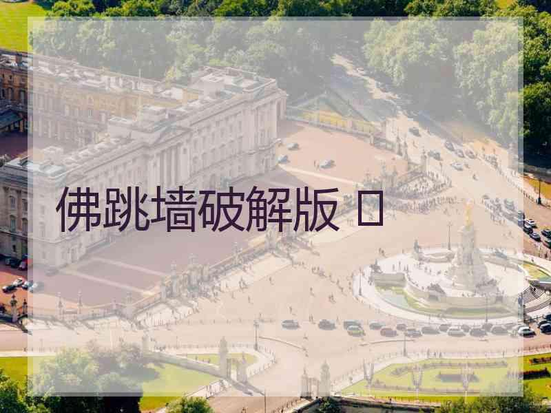 佛跳墙破解版 	