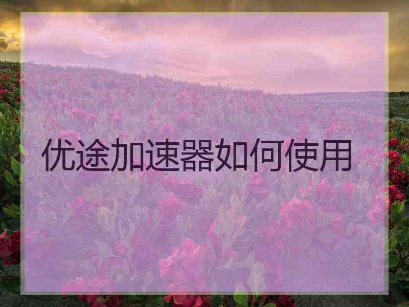 优途加速器如何使用