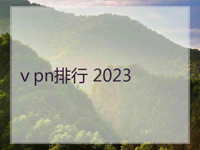 ⅴpn排行 2023