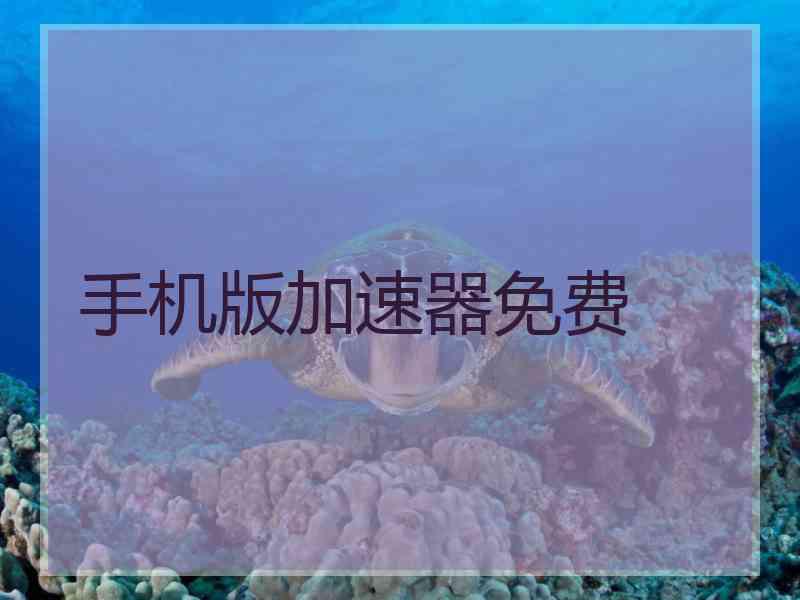 手机版加速器免费