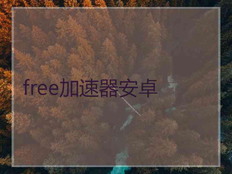 free加速器安卓
