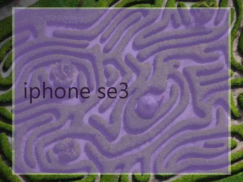 iphone se3