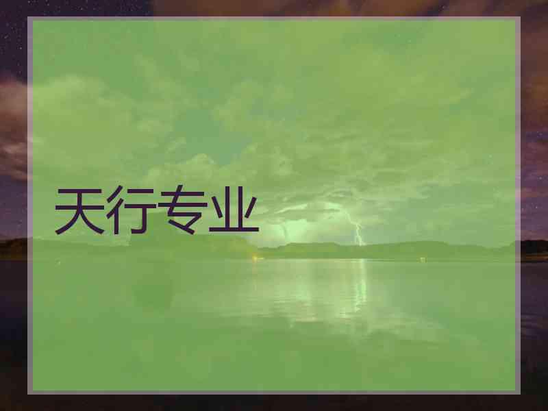 天行专业