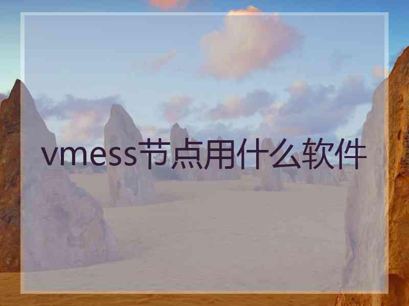 vmess节点用什么软件