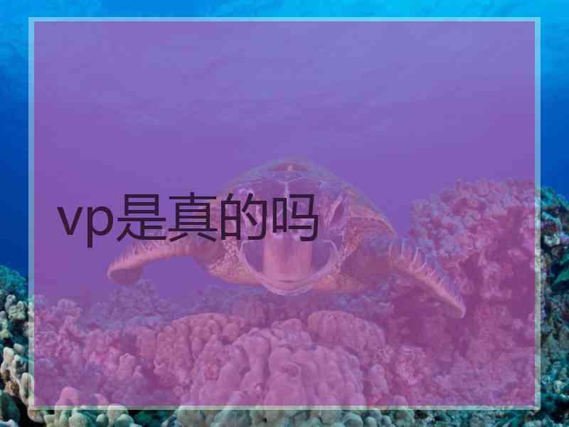 vp是真的吗