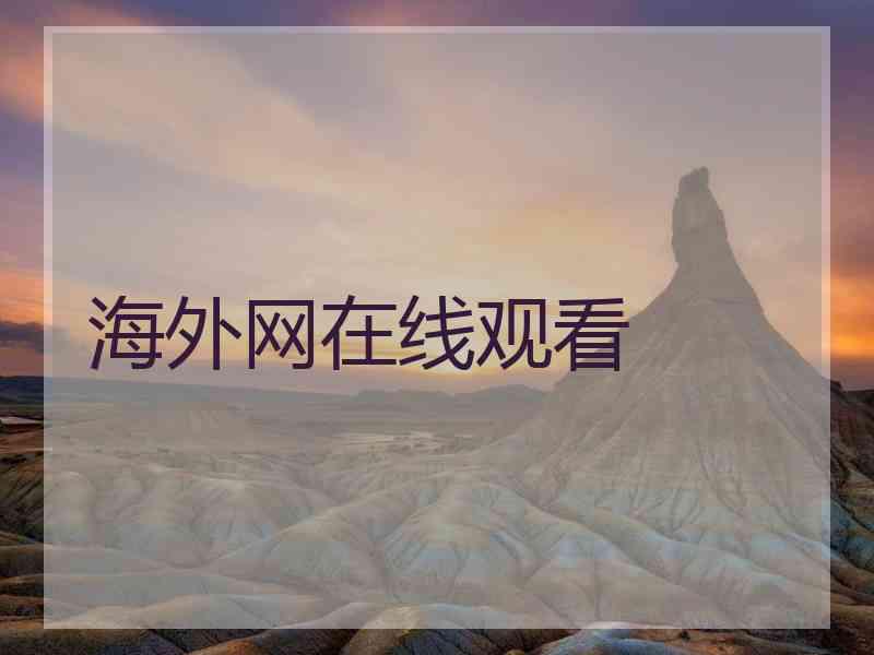 海外网在线观看