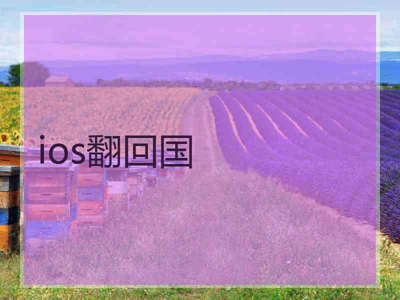 ios翻回国