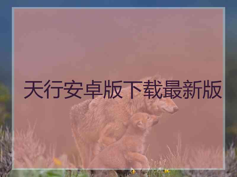 天行安卓版下载最新版
