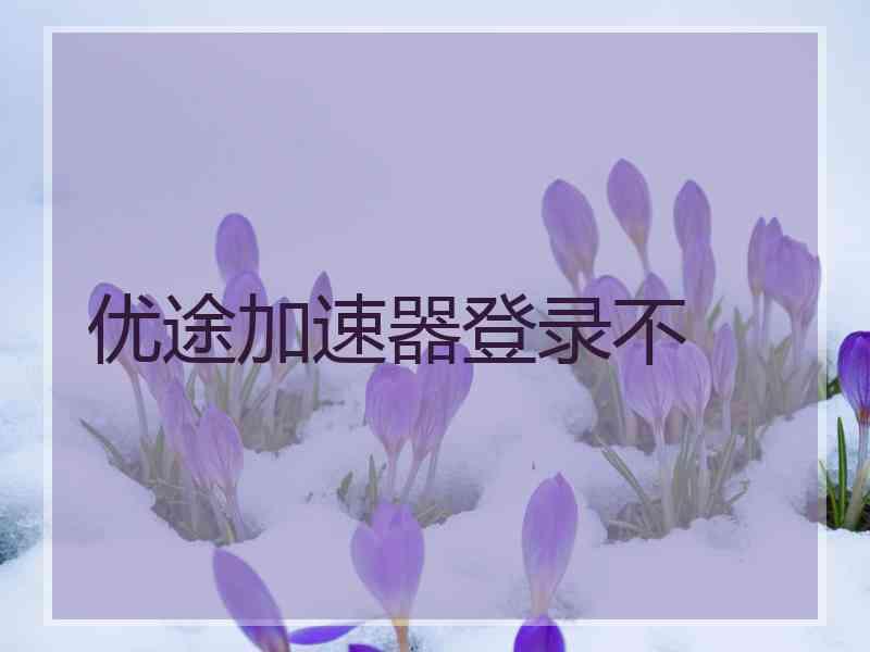 优途加速器登录不
