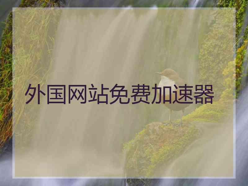 外国网站免费加速器