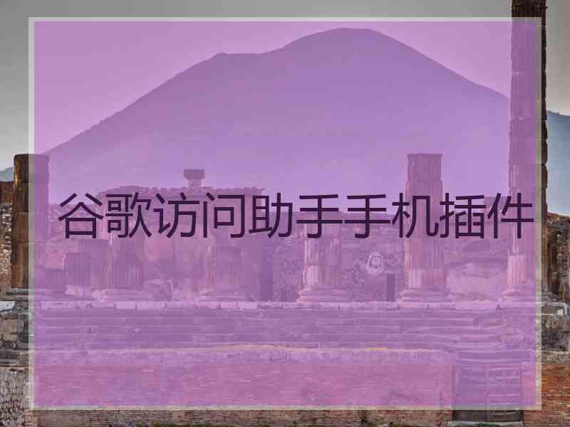 谷歌访问助手手机插件