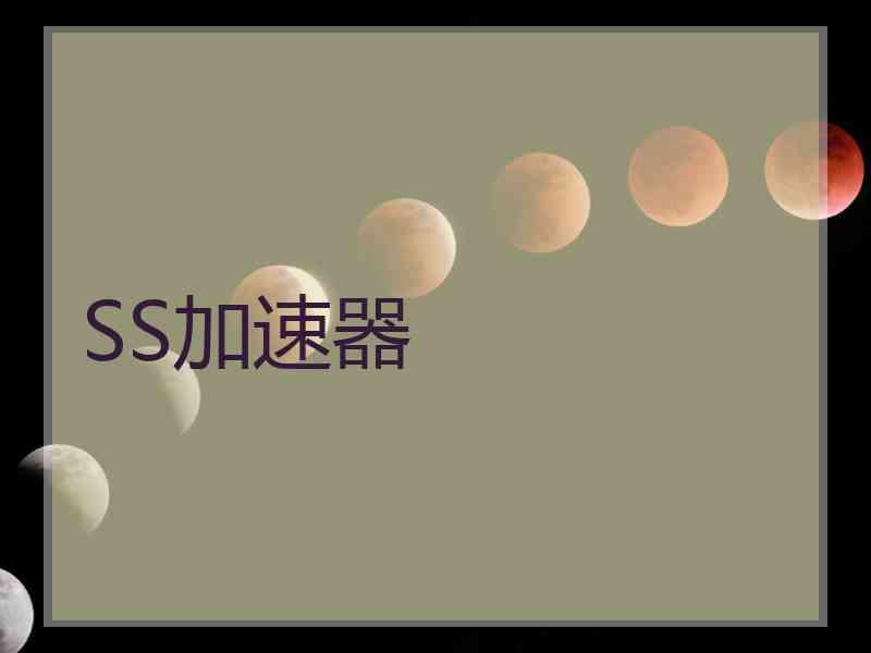 SS加速器