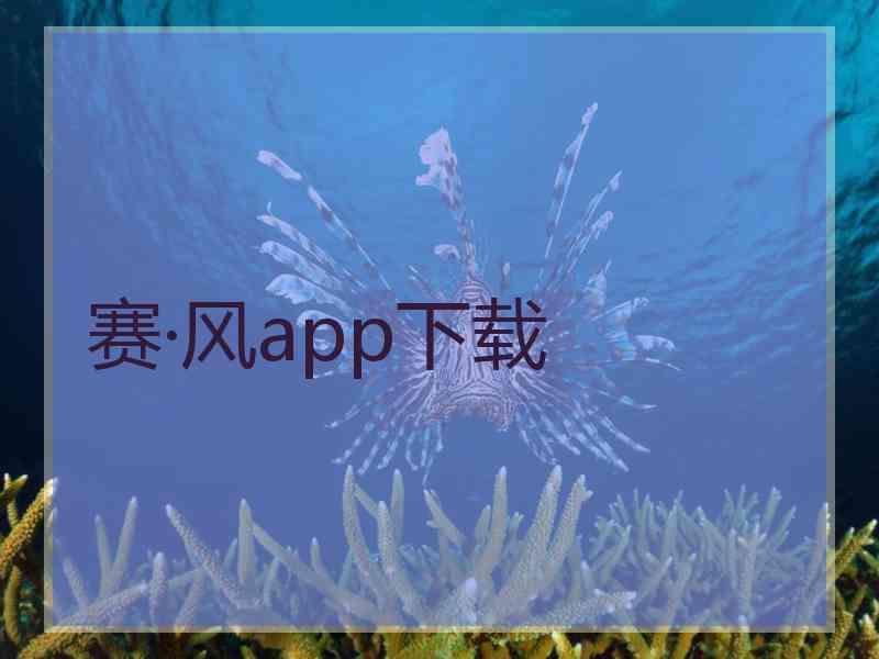 赛·风app下载