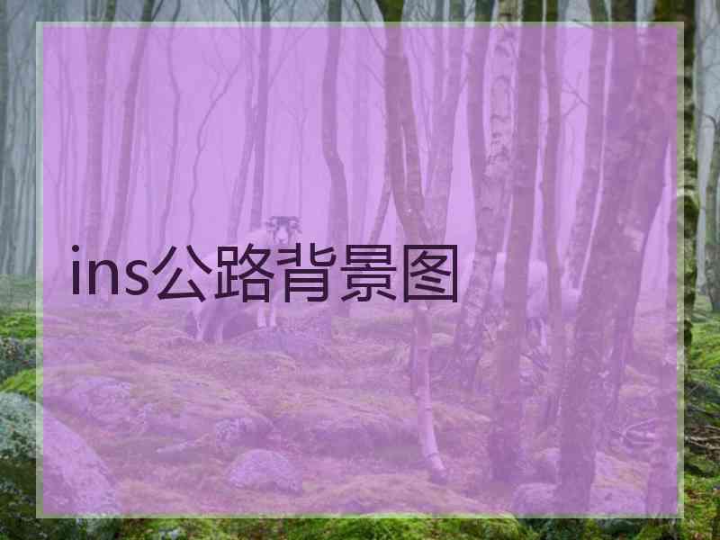 ins公路背景图