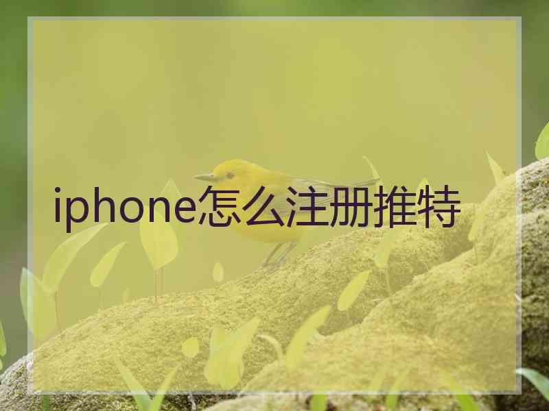 iphone怎么注册推特