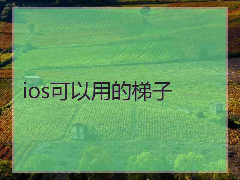 ios可以用的梯子
