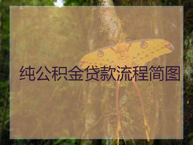 纯公积金贷款流程简图