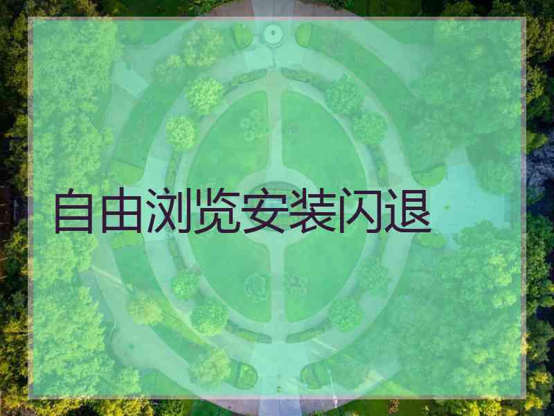 自由浏览安装闪退