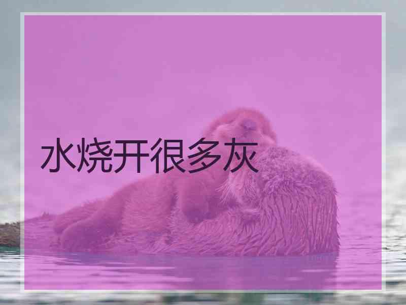 水烧开很多灰