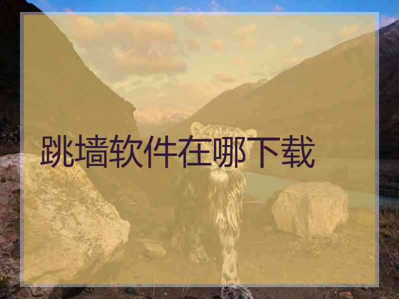 跳墙软件在哪下载