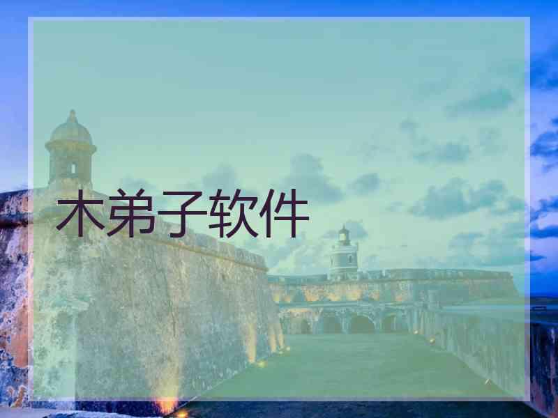 木弟子软件