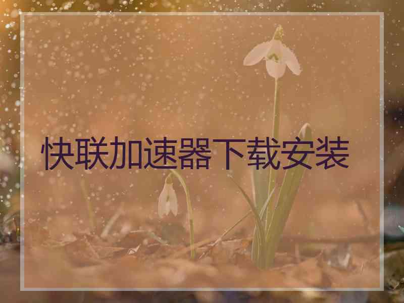 快联加速器下载安装