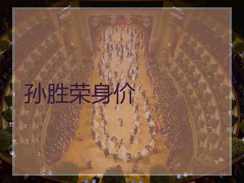 孙胜荣身价