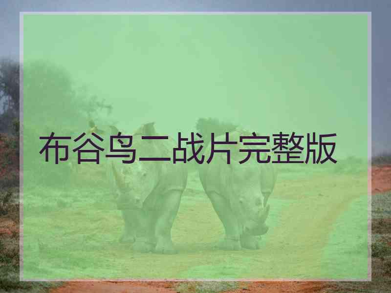 布谷鸟二战片完整版