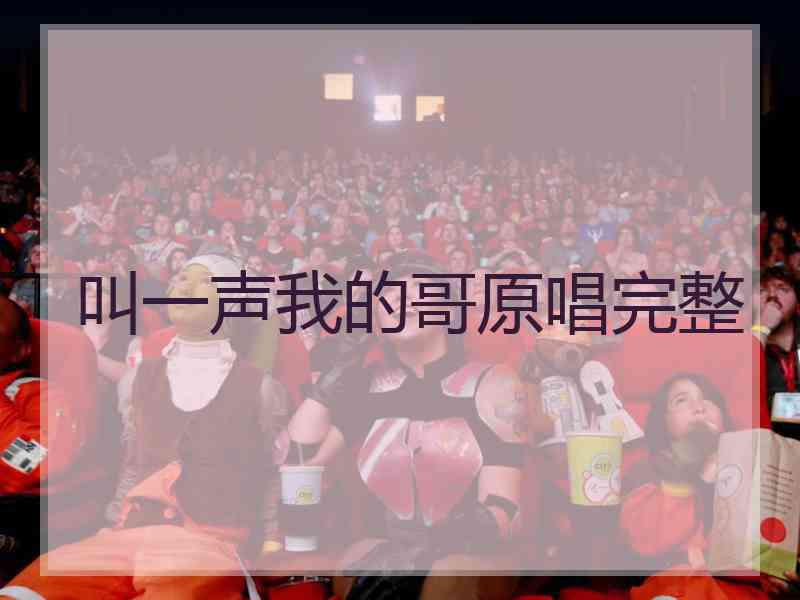 叫一声我的哥原唱完整