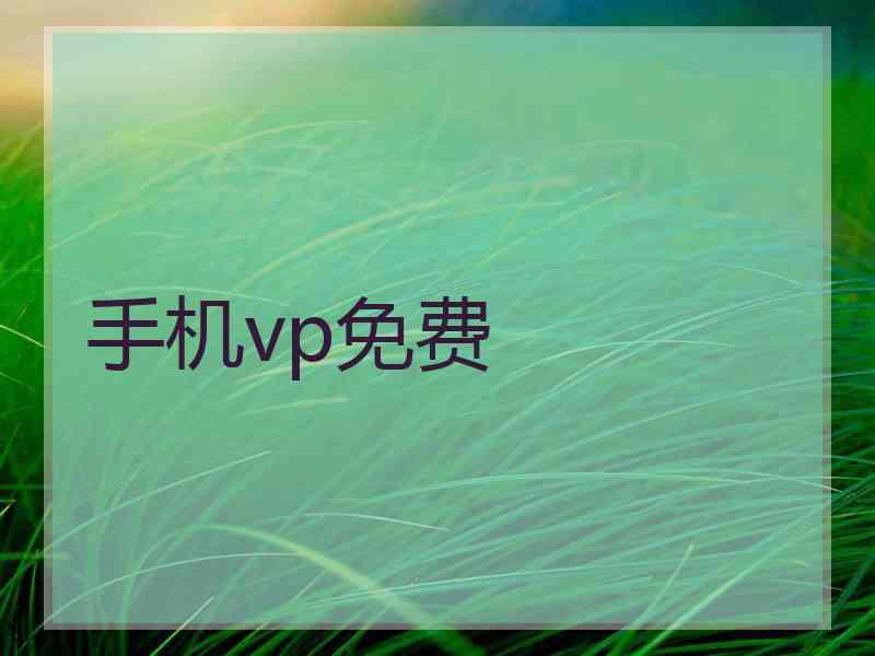 手机vp免费