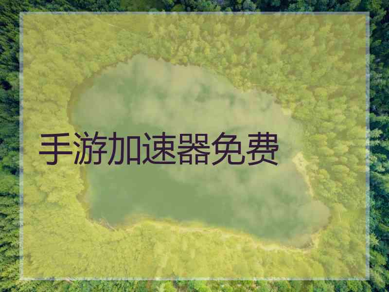 手游加速器免费