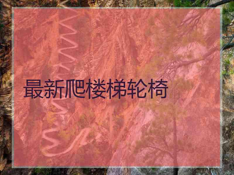 最新爬楼梯轮椅