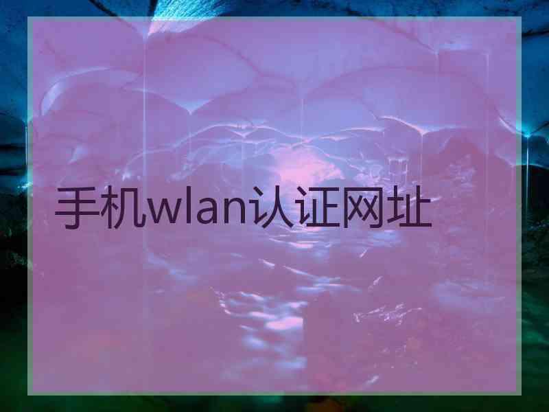手机wlan认证网址