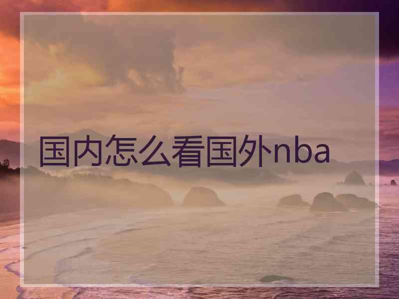 国内怎么看国外nba