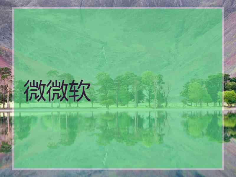 微微软