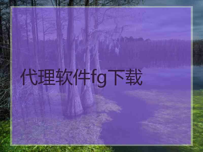 代理软件fg下载